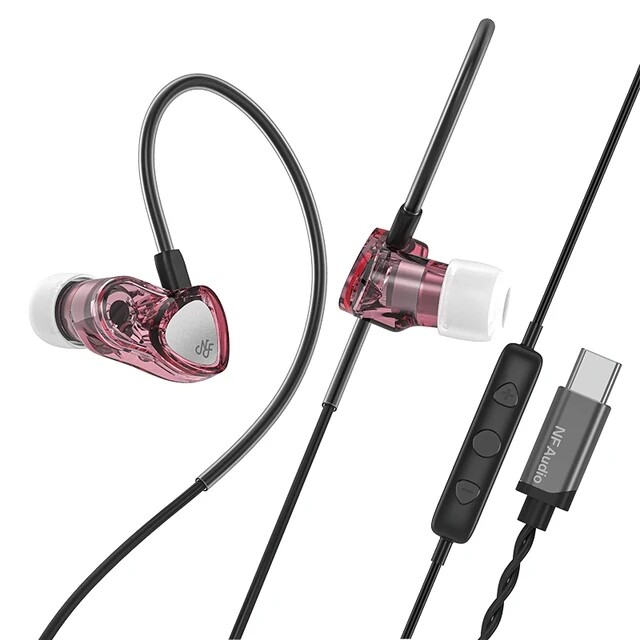 NF Audio RA05 In-ear IEMs HIFI Earphones MCL-6C Driver DSp Software Tuning Stere