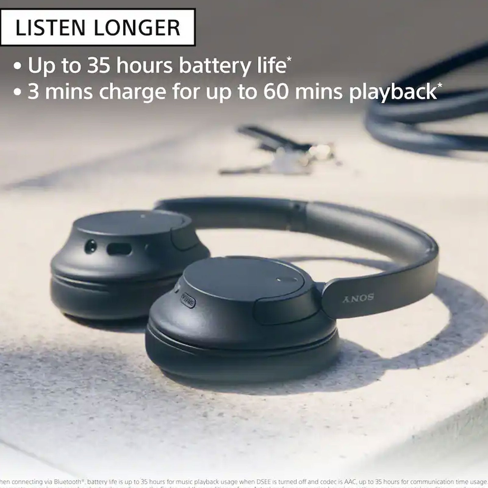 Sony Wireless Over-Ear Noise-Canceling Headphones WHCH720N/L (Blue)