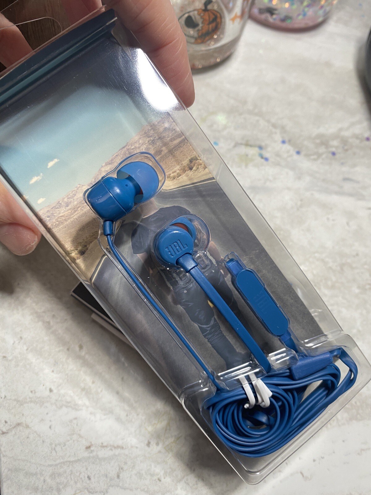 PACK OF 10 – JBL TUNE 110 Wired Navy Blue Headphones – New