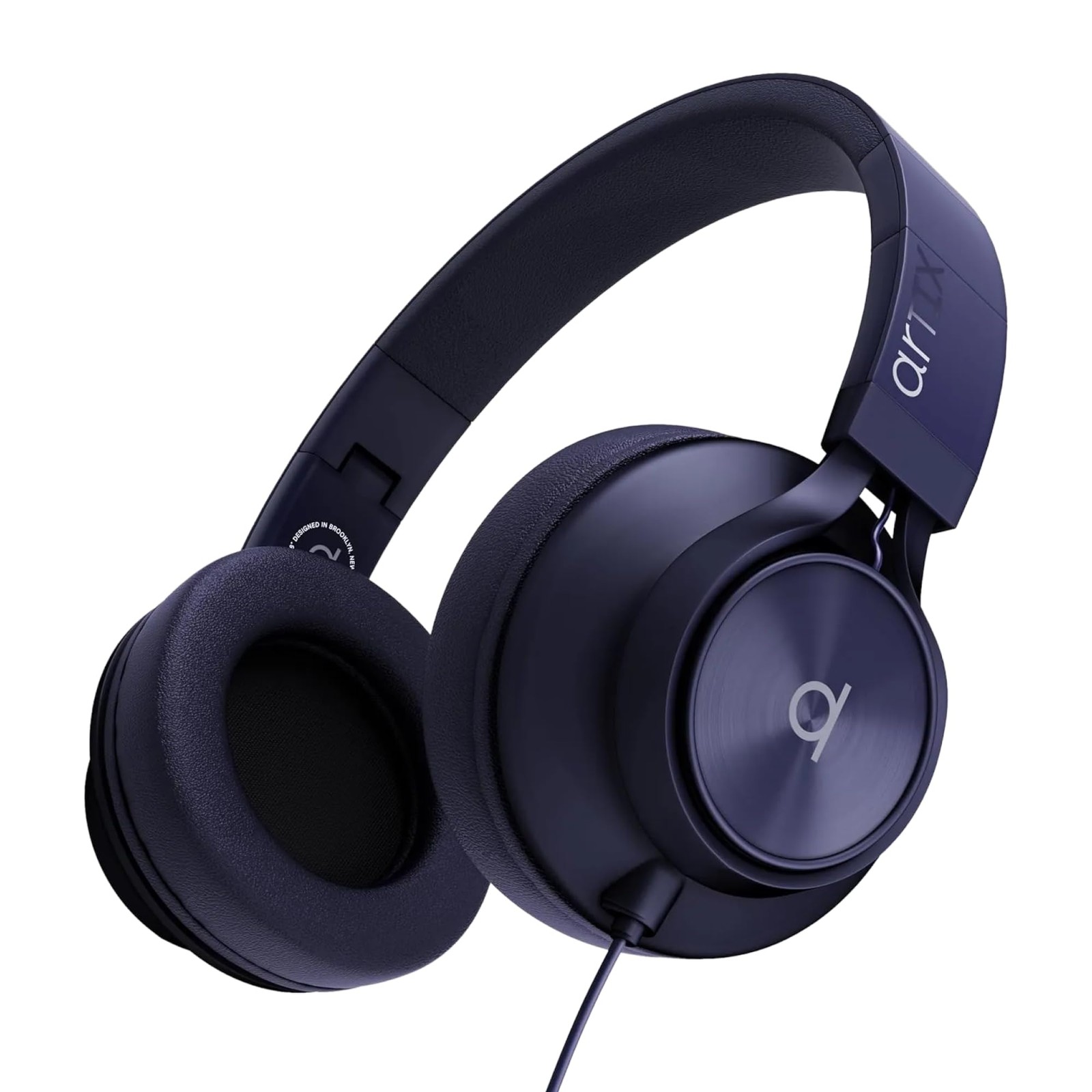 Over Ear Headphones Wired with Microphone and Volume Control, Foldable Noise …
