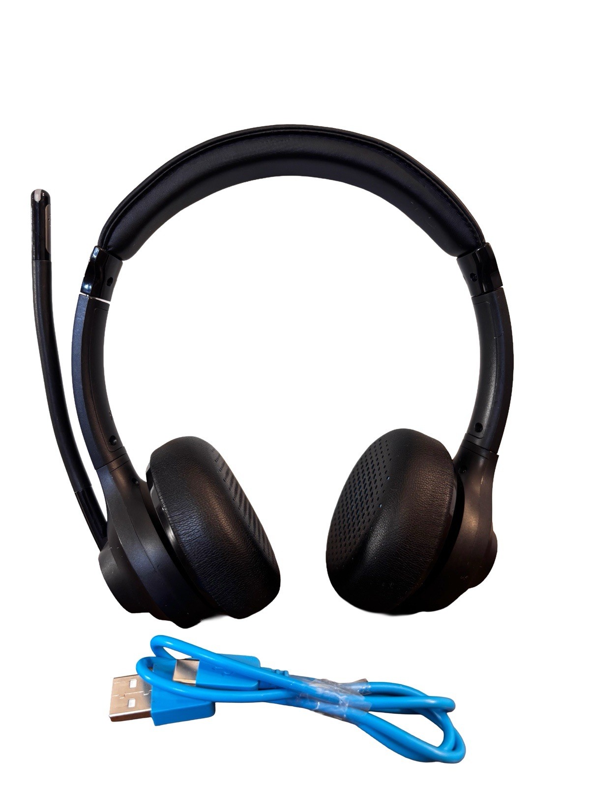 JLab GO Work – Wireless/Wired Office Headset with Boom Mic – Black
