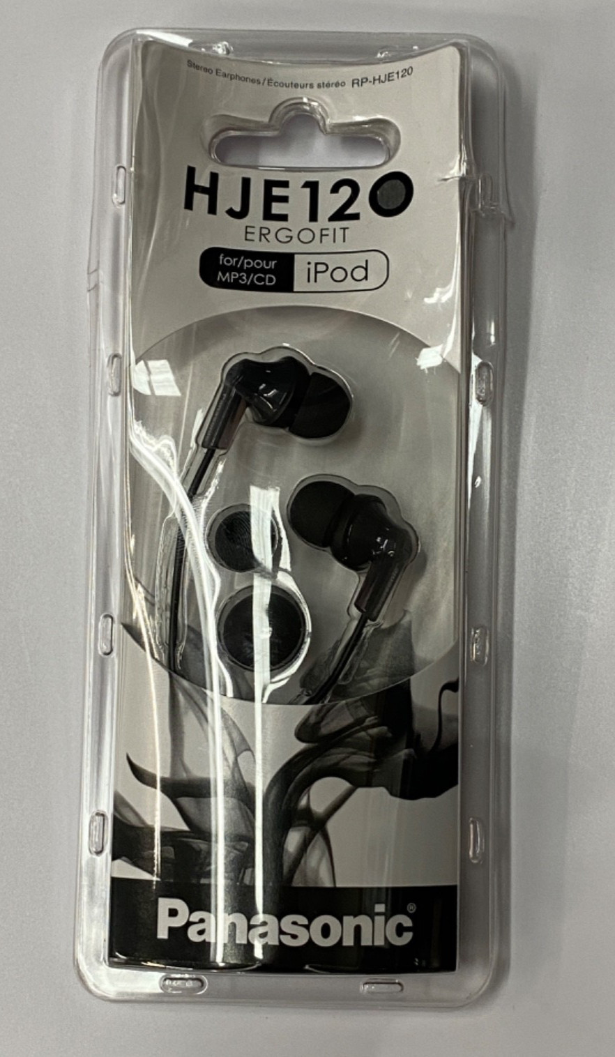 Panasonic RP-HJE120 ERGOFIT Wired In-Ear Earbud Headphones *NEW IN BOX