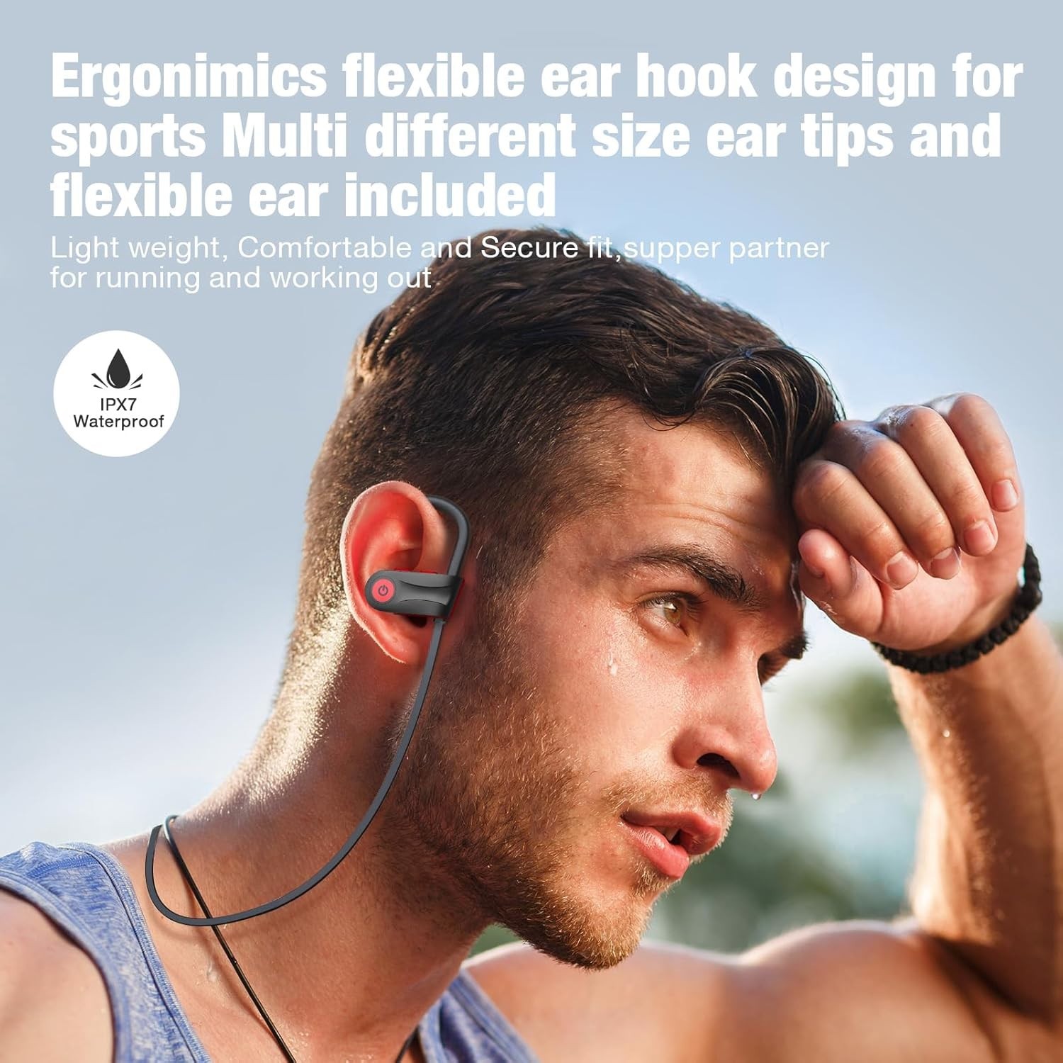 Immersive Sound Bluetooth Headphones: 16 Hours, Sweatproof, & Touch Control