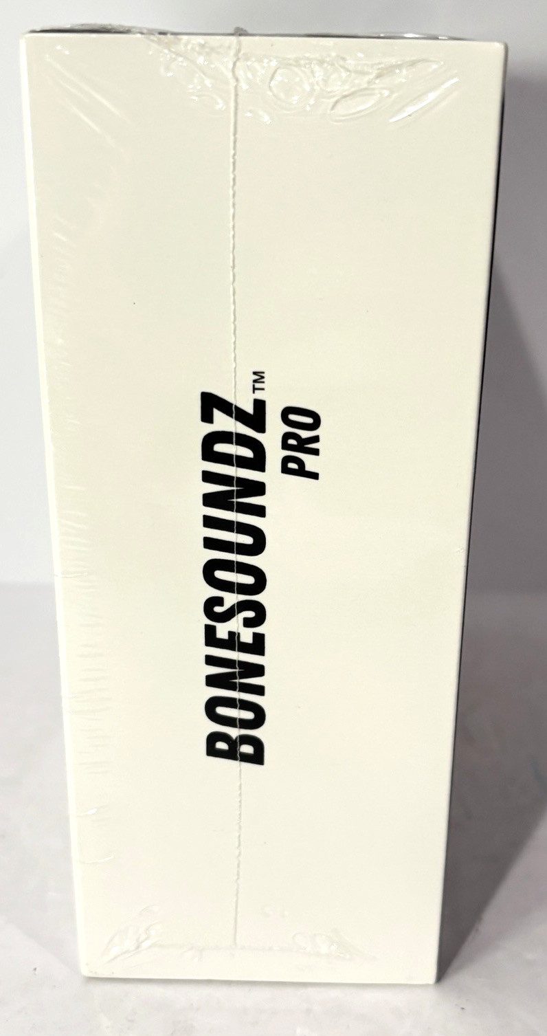 BoneSoundz Wireless Bluetooth Headphones Pro Bone Conduction White New In Box