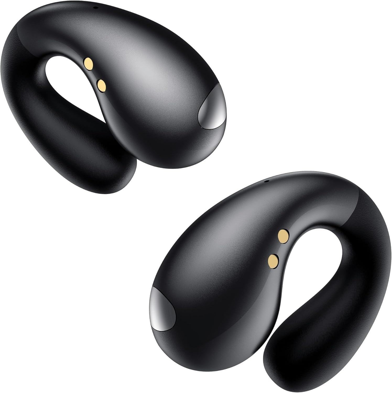 Ultra Open Ear Earbuds – Ergonomic Clip-On Earbuds, Bone Conduction Over-The-Ear