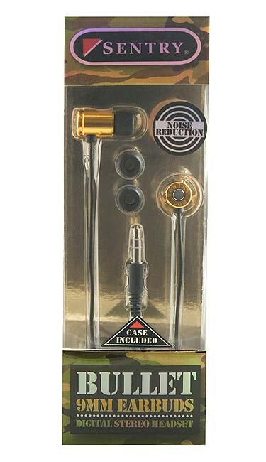 Sentry Bullets 9mm Earbuds in Gold Sentry HG9MM
