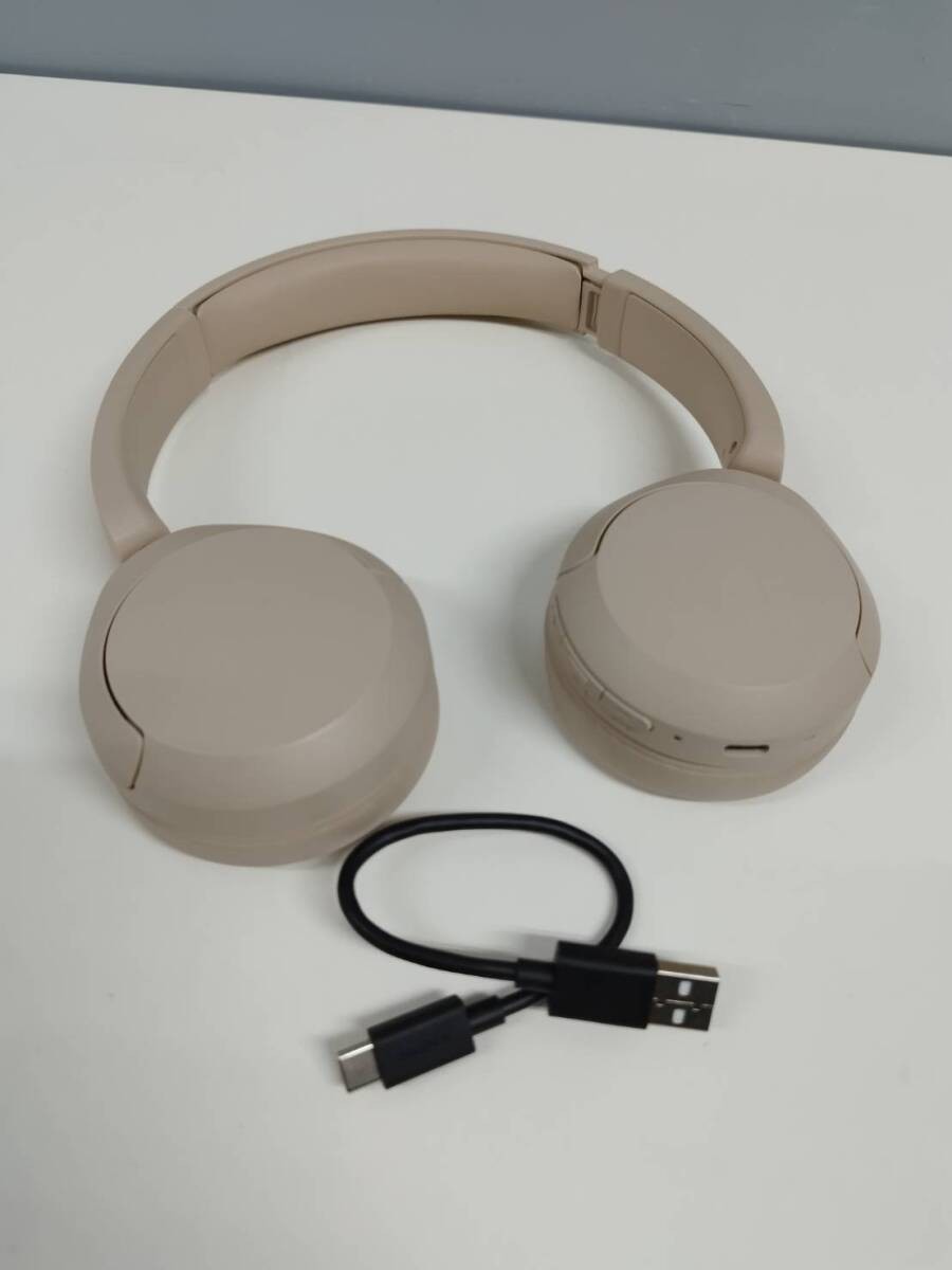 [Good Condition] SONY WH-CH520/YY2958/Wireless Headphones/Beige