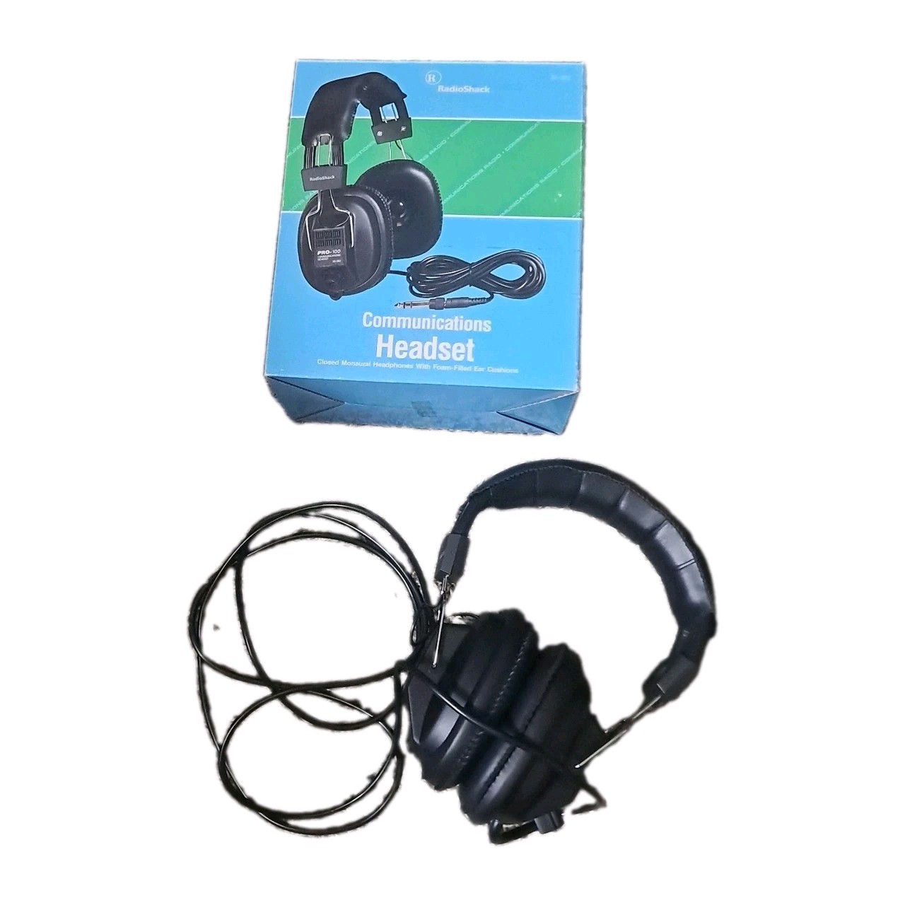 RadioShack PRO-100 Vintage Racing Communications Headset Model 20-282