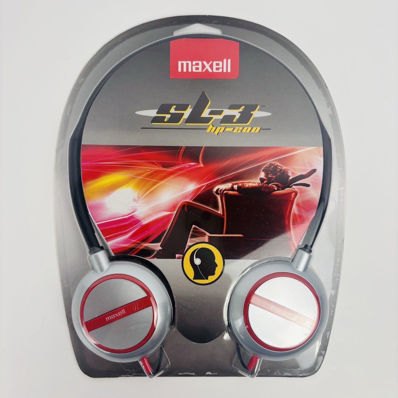 Maxell SL-3 HP-200 Portable Headphones Lightweight Stereo Walkman Smartphone