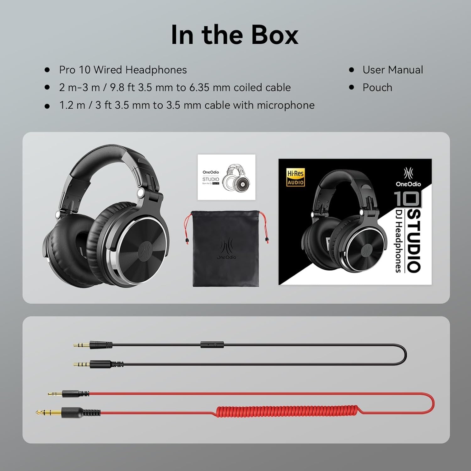 Versatile DJ Headphones with Adjustable Headband & Sound Isolation Features