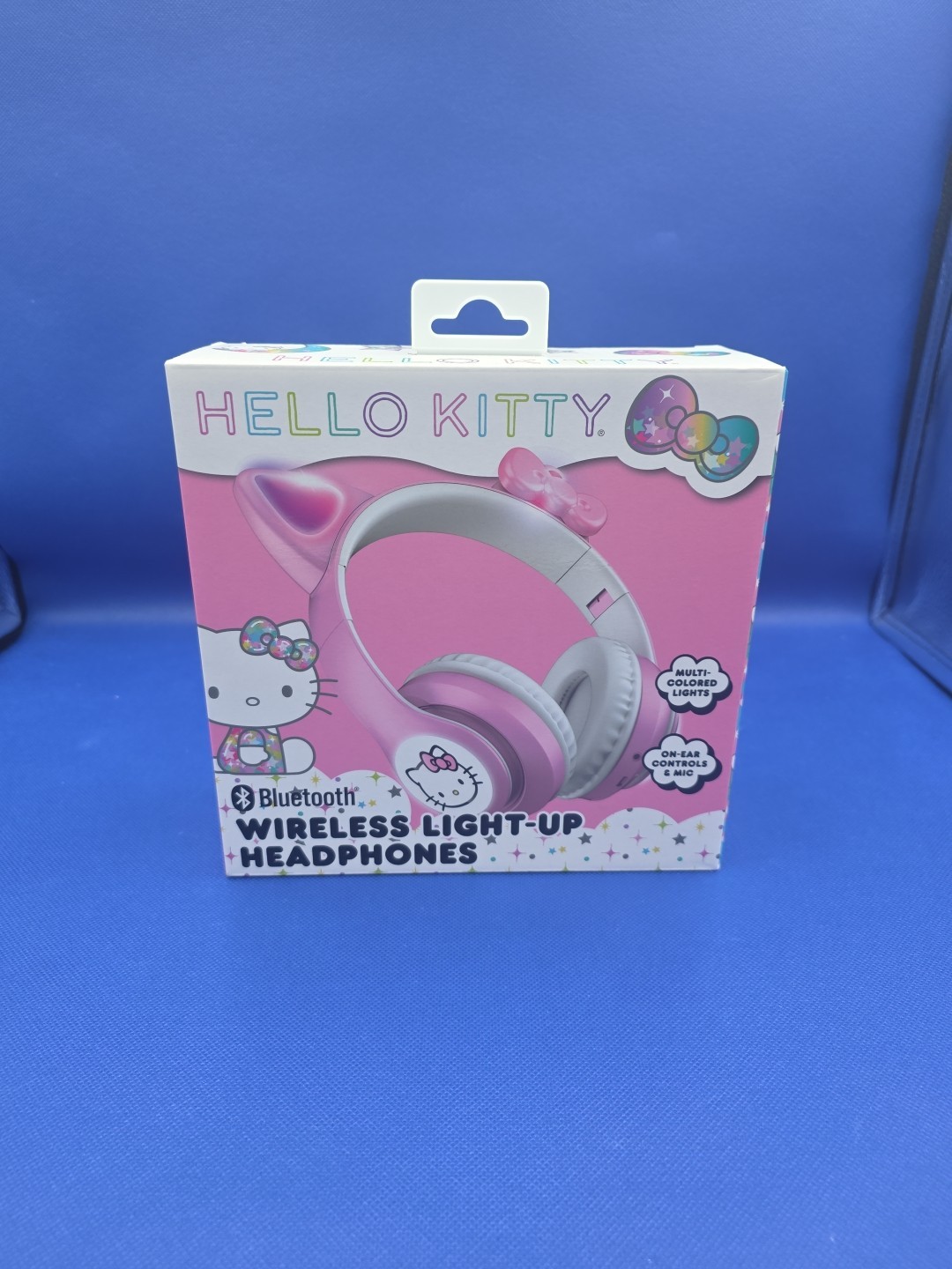 Hello Kitty Wireless Light Up Headphones Bluetooth Pink & White Sanrio “NEW”