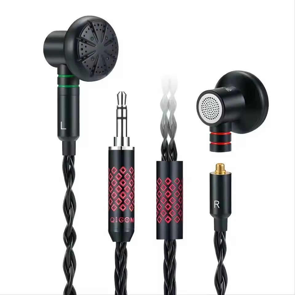 QIGOM S130A 15.4MM 130ohm 112dB, Beryllium Unit, Flathead HIFI MMCX Earphone