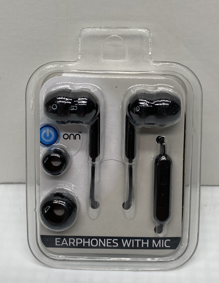 NEW  ONN In-Ear Headphones color : BLACK