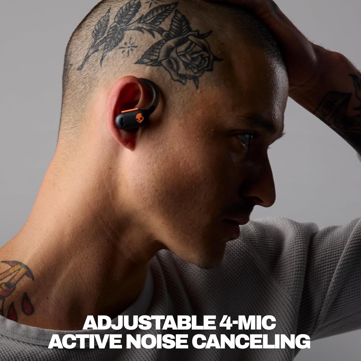 Skullcandy Push ANC Active Wireless Earbuds Black/Orange (S2PAW-S749)
