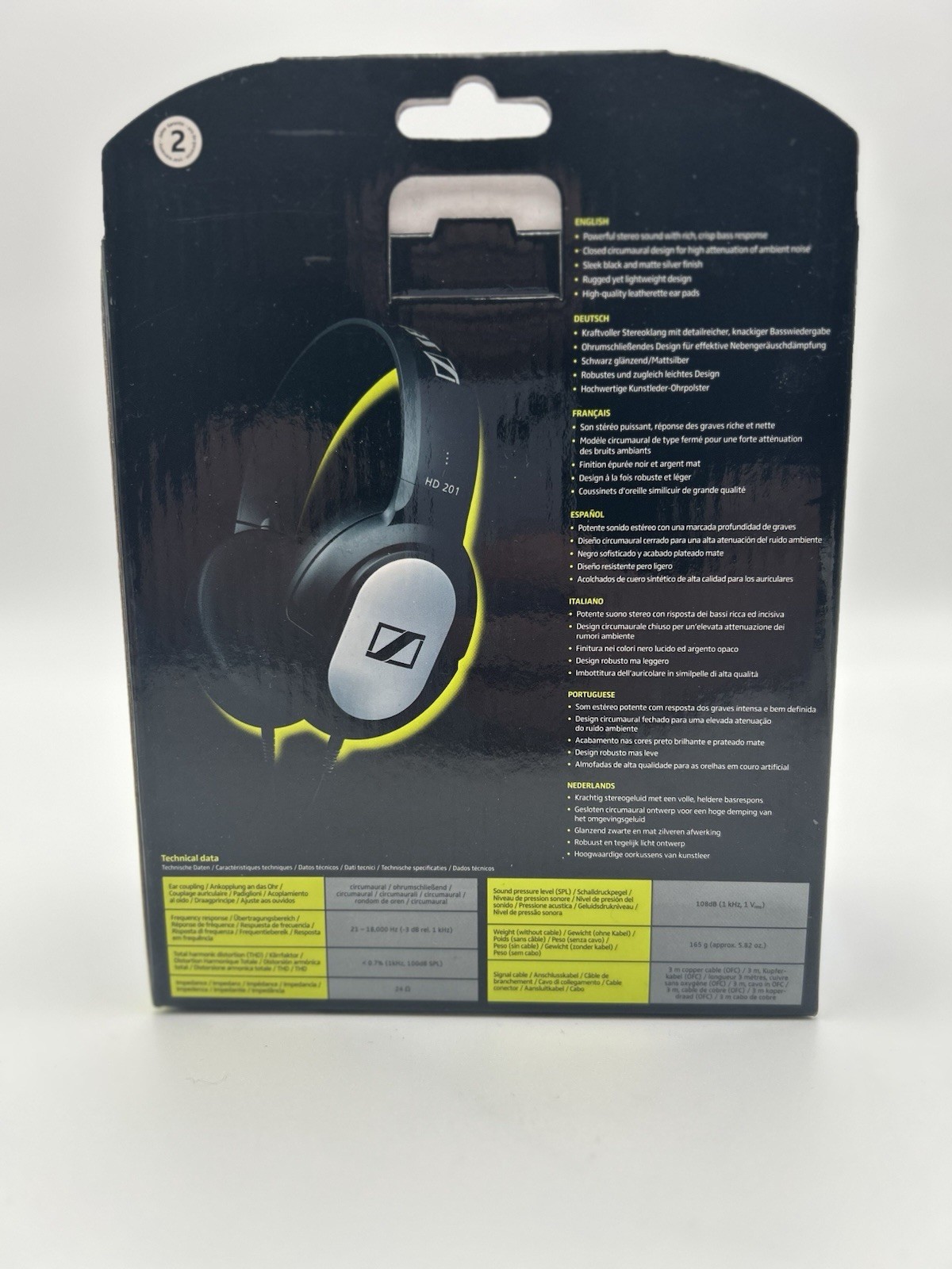 Sennheiser HD 201″Headphones – Black