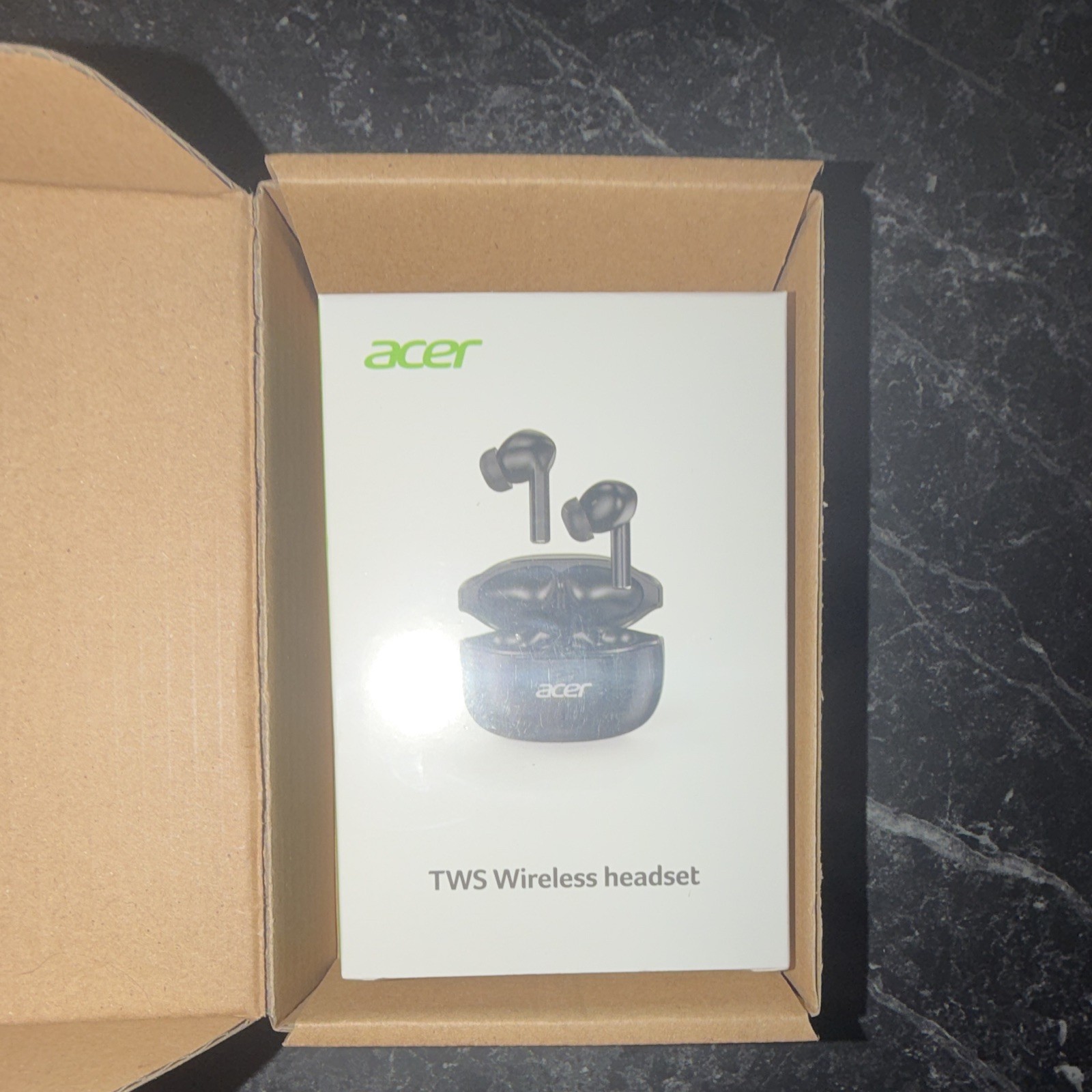 Acer OHR504 TWS Bluetooth In-Ear Earbuds Noise Cancellation Touch Control Beige
