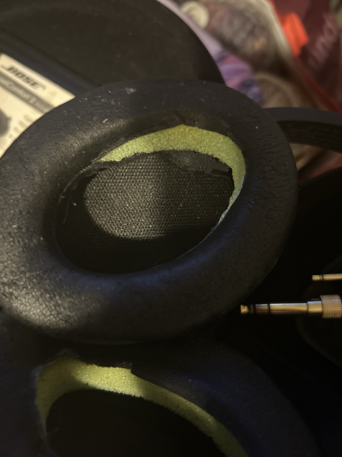 Bose OE On-Ear Headphones Wired Foldable W/ OEM Airplane Aviation Adapter Plug
