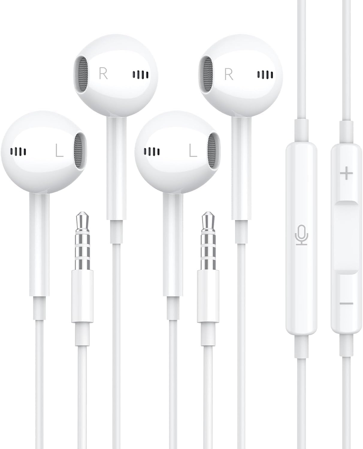 For Apple Earbuds Wired [Clear Call & No Noise], [Mfi Certified] 3.5Mm Headphone