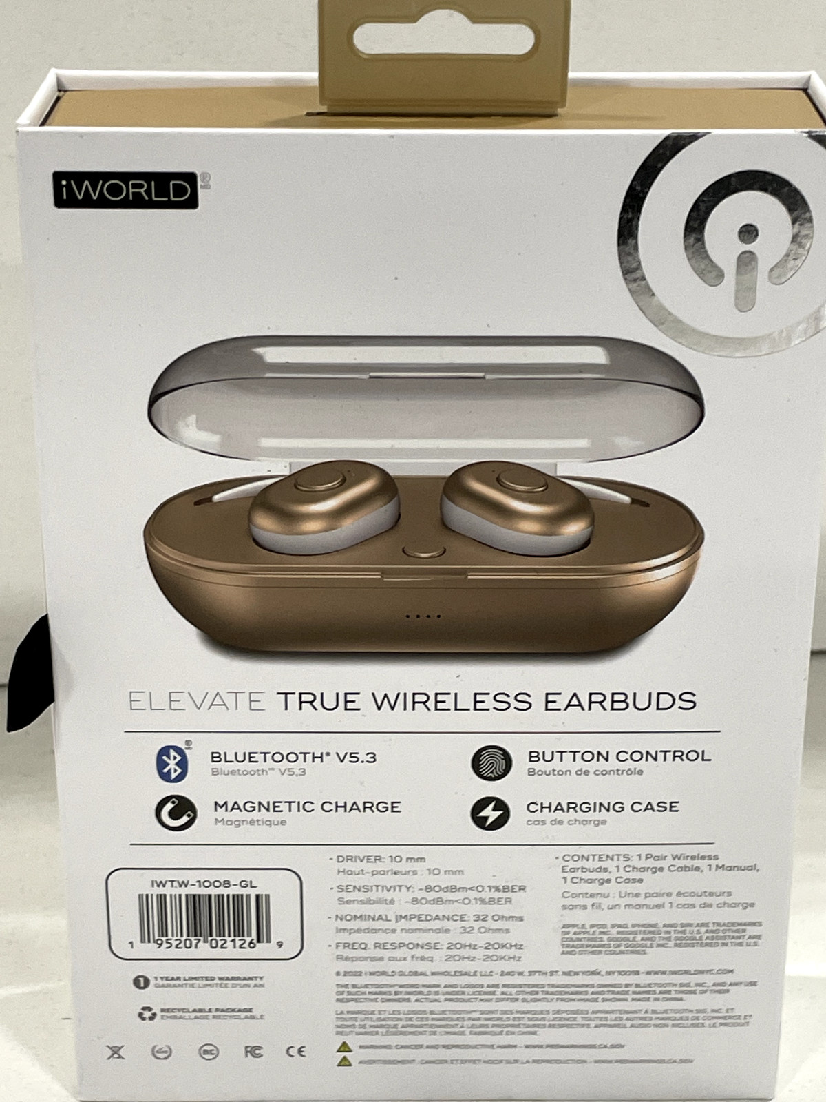 iWorld Elevate True Wireless Earbuds