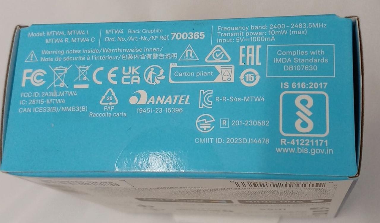 SENNHEISER MTW4 BT Earphones