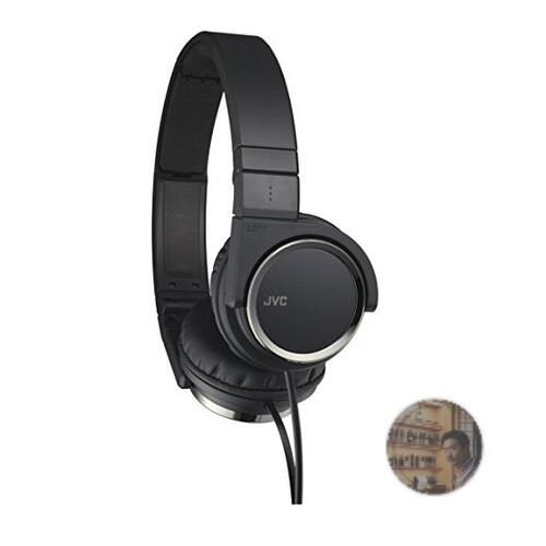 JVC HA-S400-B Foldable Closed Back Headphones Black Carbon Nanotube Driver