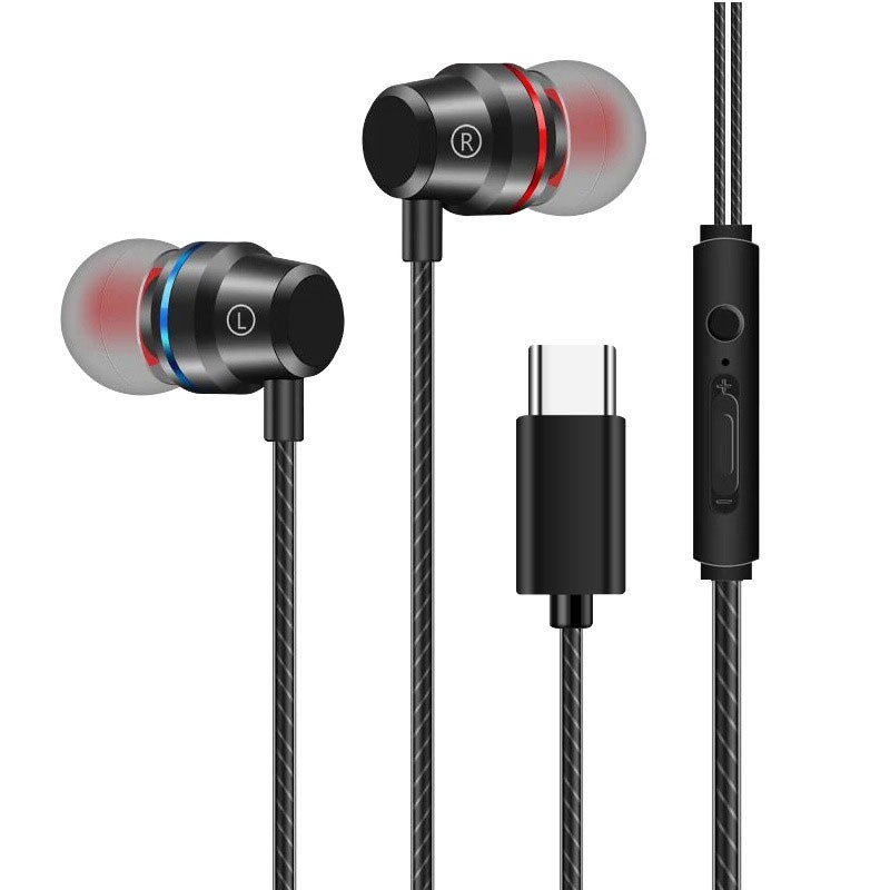 HIFI Bass Stereo Wired Earbuds Headset In-Ear Earphone Headphone 3.5mm USB-C Lot