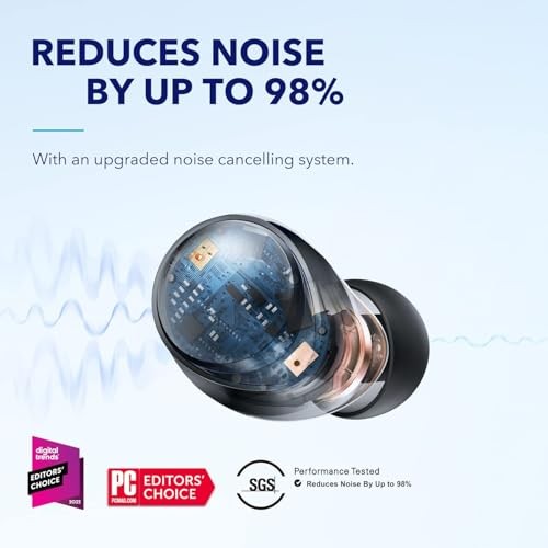 Soundcore by Anker Space A40 Auto-Adjustable Active Noise Cancelling Black
