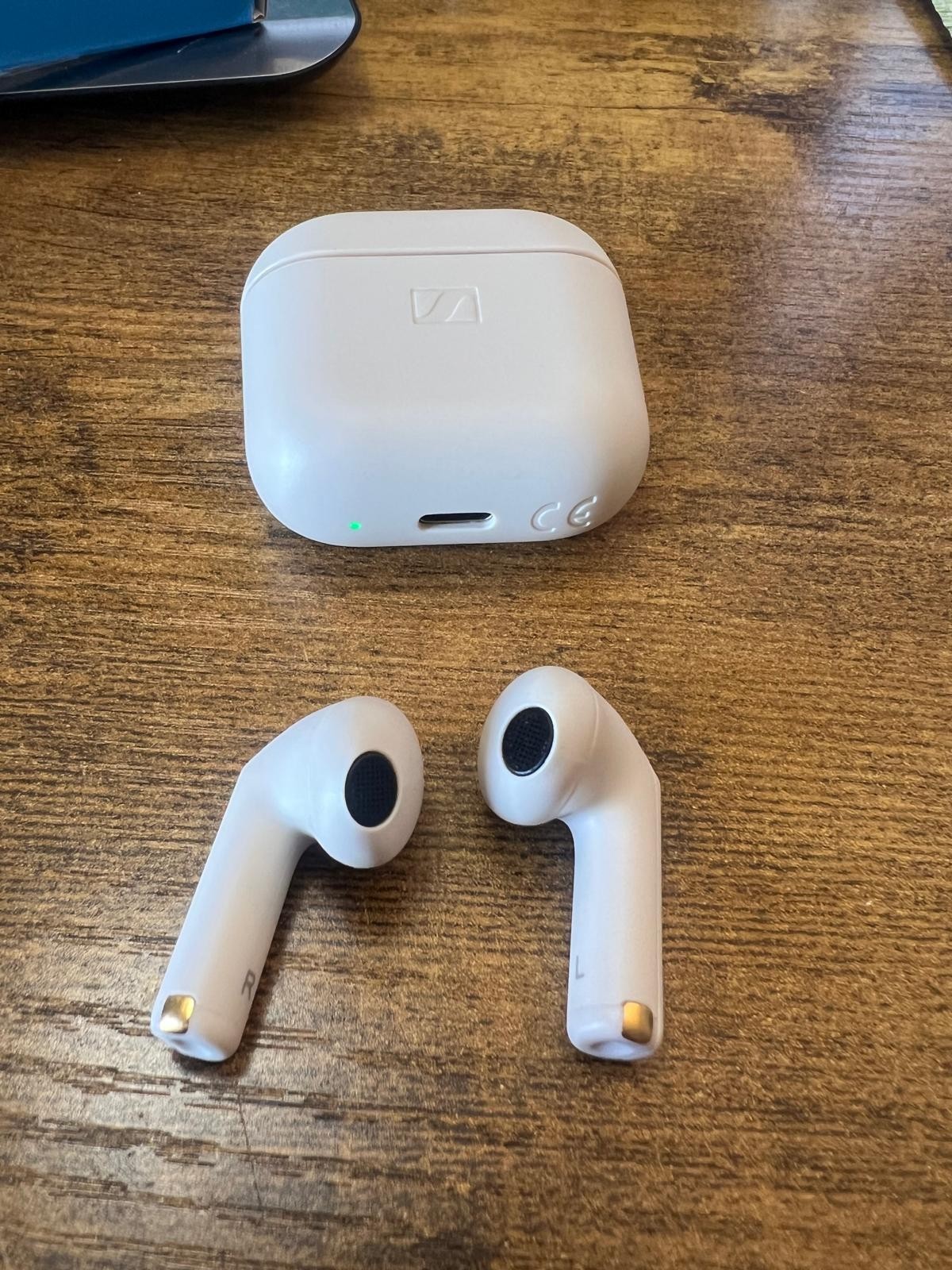 Sennheiser ACCENTUM Open Wireless Bluetooth Earbuds – Cream – Open Box