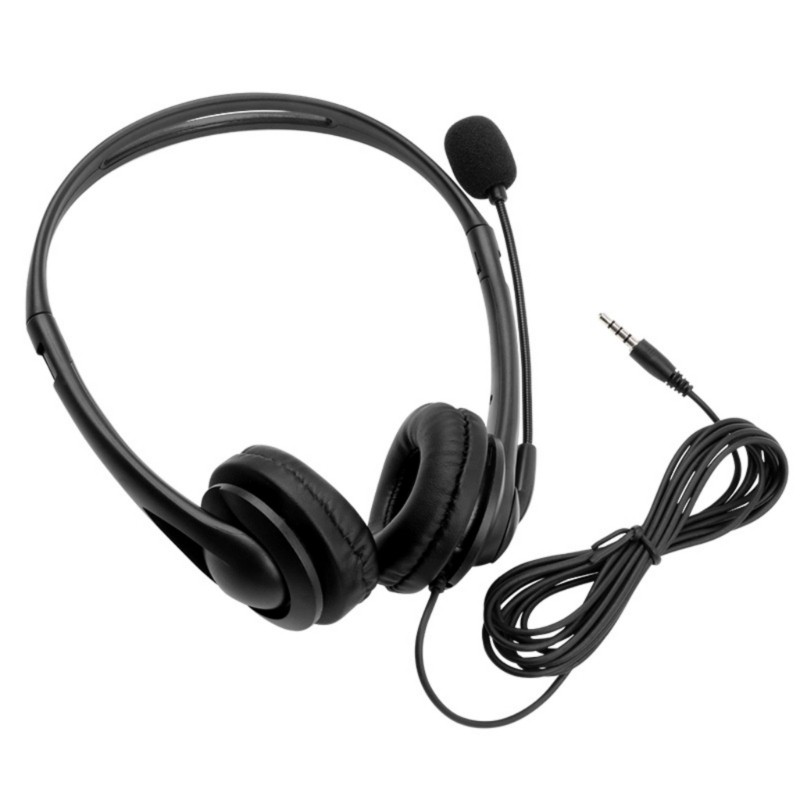 Corded Over Ear Headphones With Microphone For Music Calls And Meetings