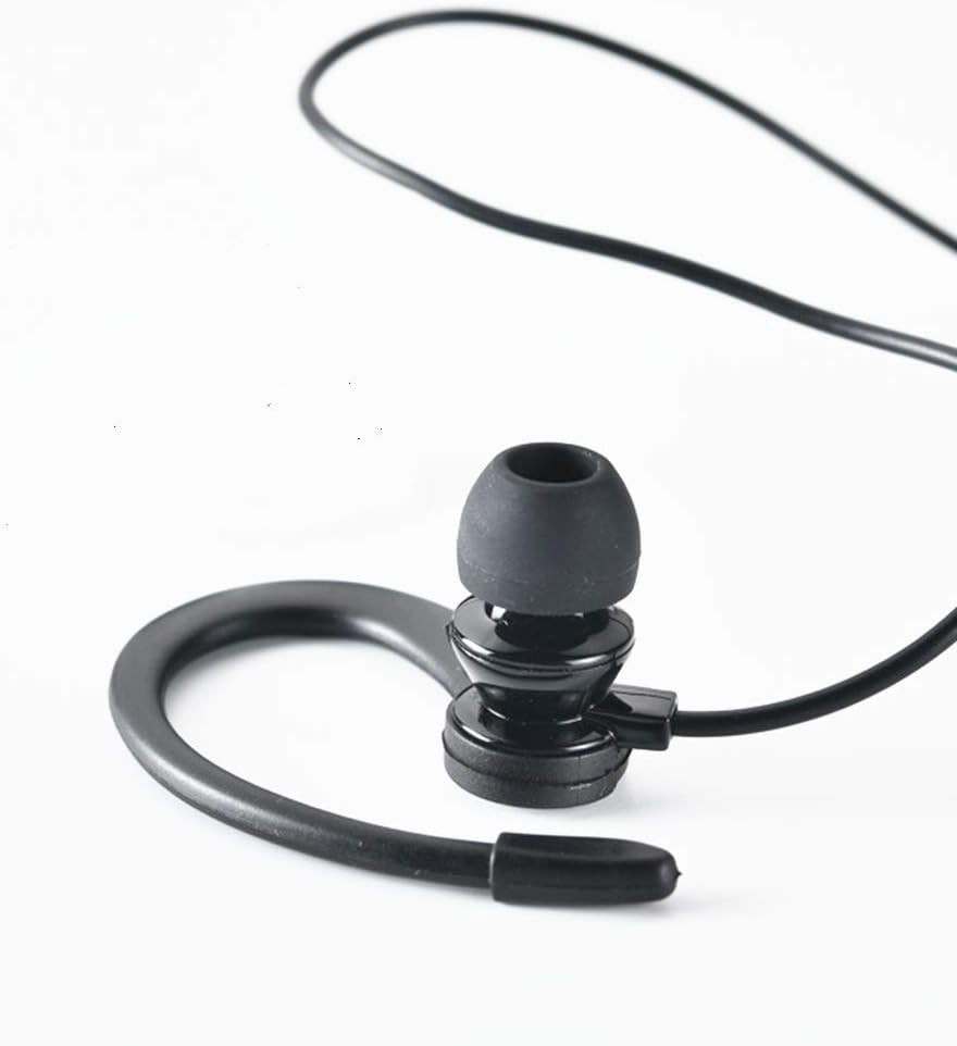 Single Side Earphone In-Ear Stereo to Mono Earbuds,3.5Mm Plug Ear Hook Earpiece