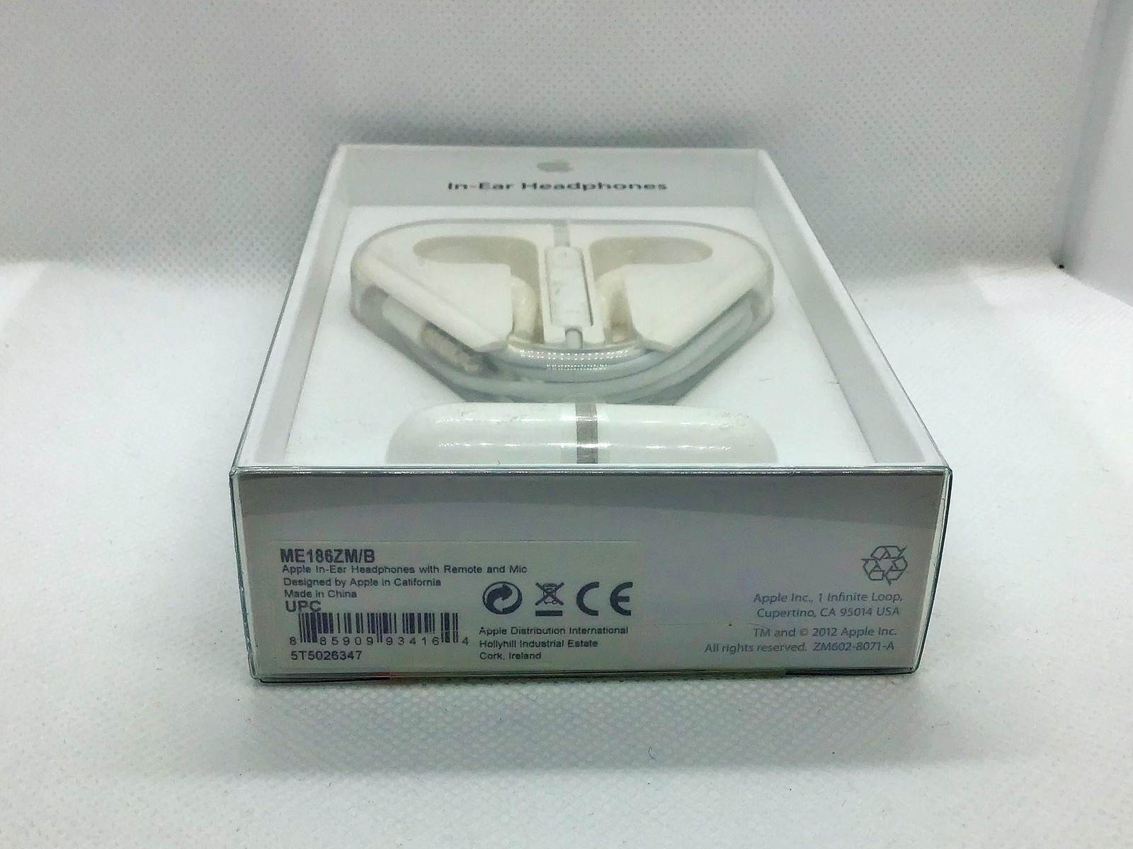 Original Genuine Apple In-Ear Headphones with Remote and Mic (ME186ZM/B)