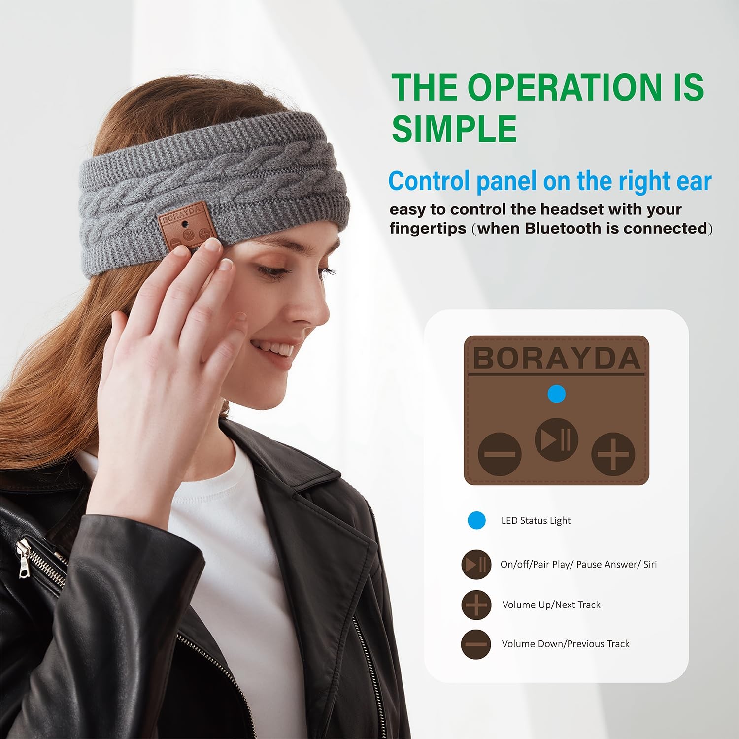 Bluetooth Headband, Bluetooth 5.2 Sleeping Headphone,30 Hours Play Time,HD St…