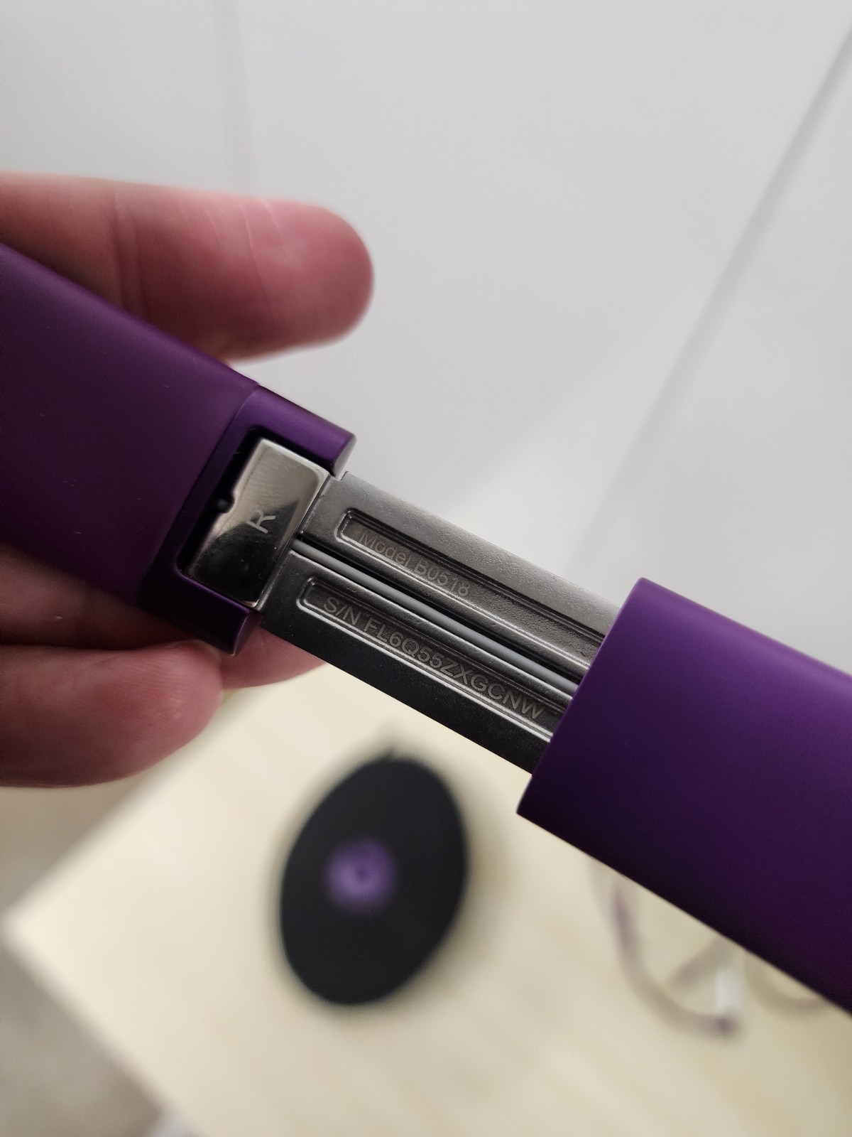 Beats Solo Wired Headphones Purple Used with case