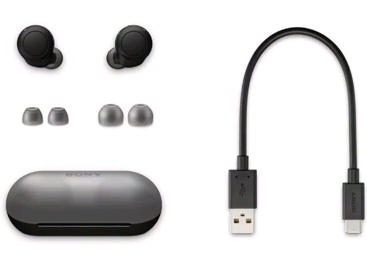 Sony WF-C500/B Bluetooth Wireless In-Ear Headphones EQ Custom IPX4 10 h – Black