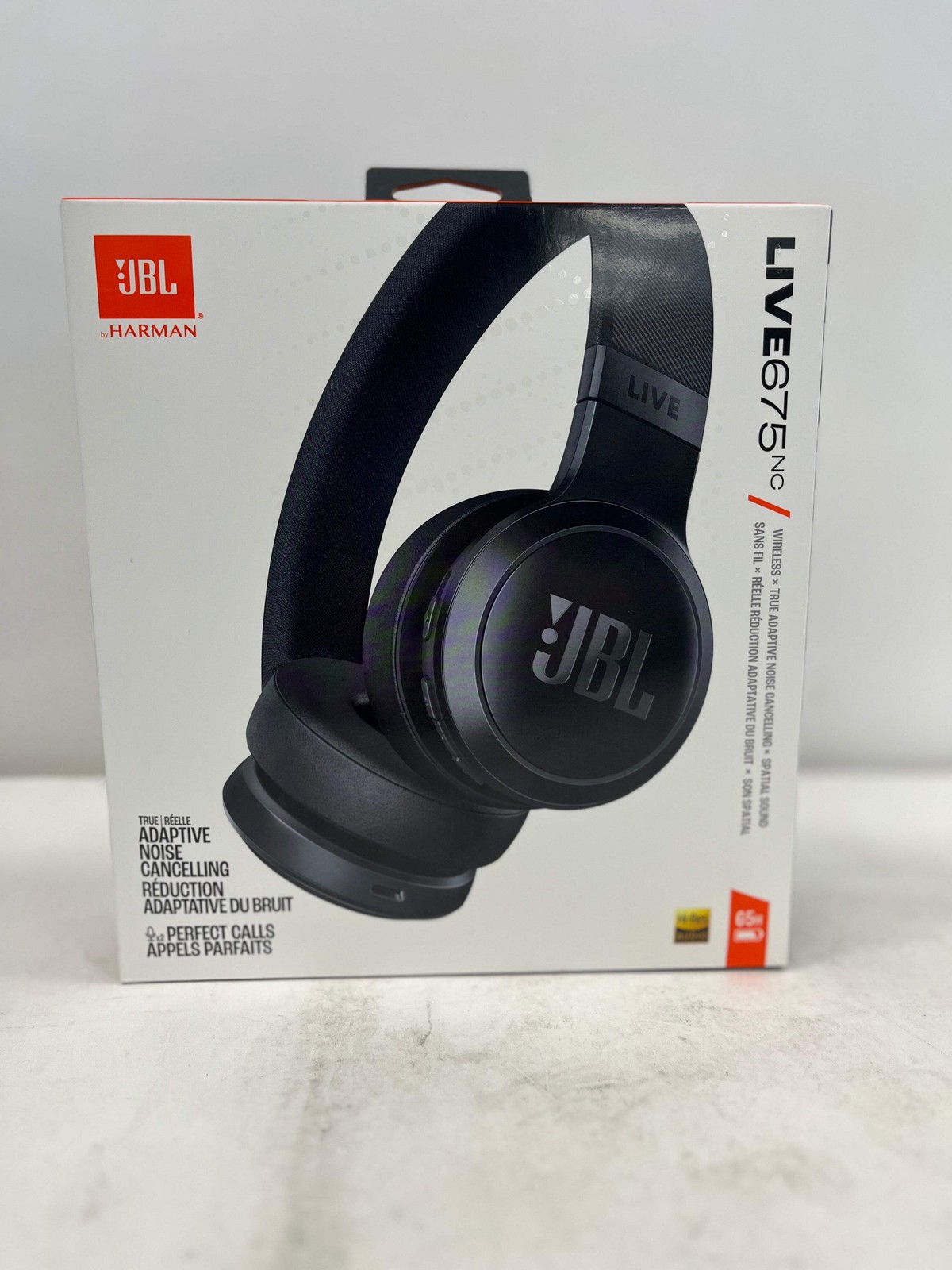 JBL Live675 NC Wireless On-Ear Bluetooth Headphones Black JBLLIVE675NCBLKAM