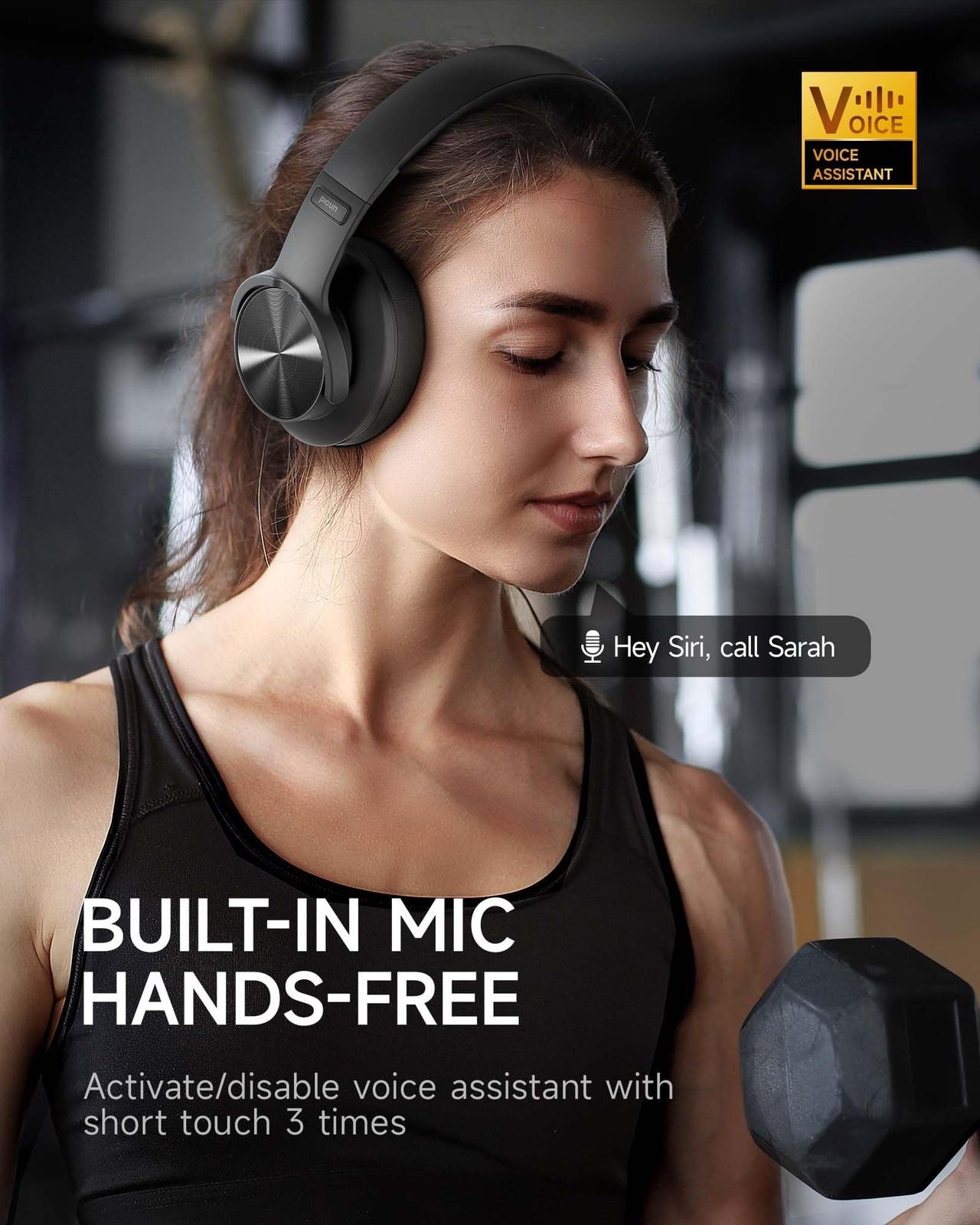 Picun B8 Bluetooth Headphones, 120H Playtime Headphone Wireless Bluetooth wit…