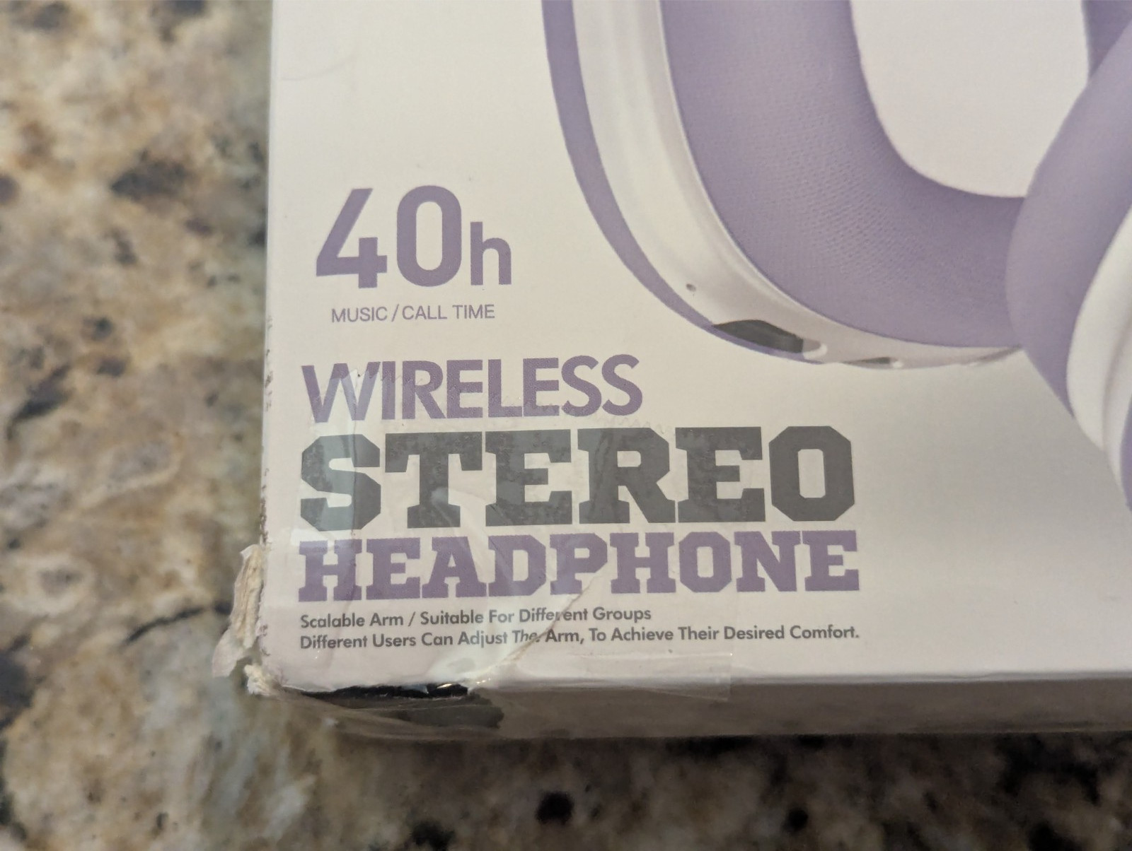 Wireless Stereo Headphones Over Ear 40hrs SY-BT1632 Purple