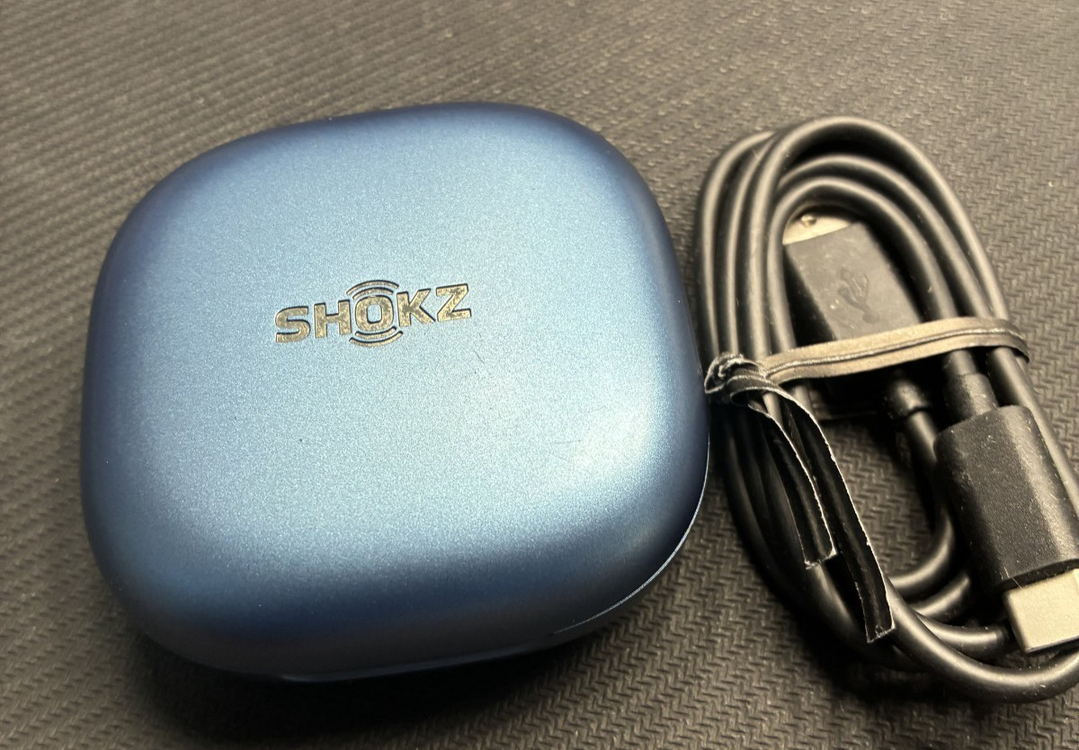 Shokz Openfit 2+ Plus Wireless Earbuds (T921) Charging Case – Blue (no buds)