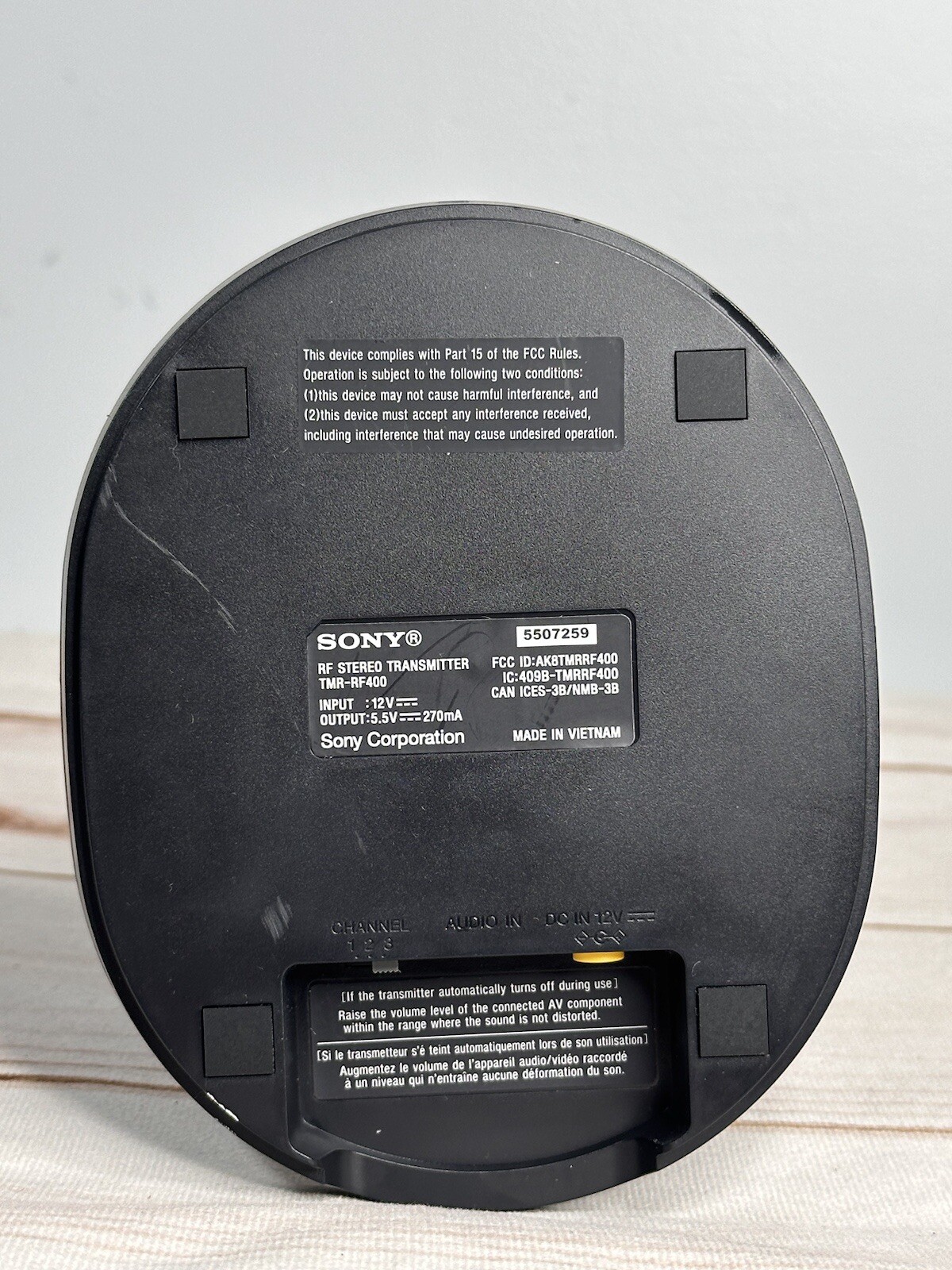 SONY WH-RF400 Wireless Headphones Transmitter Charging Base Only