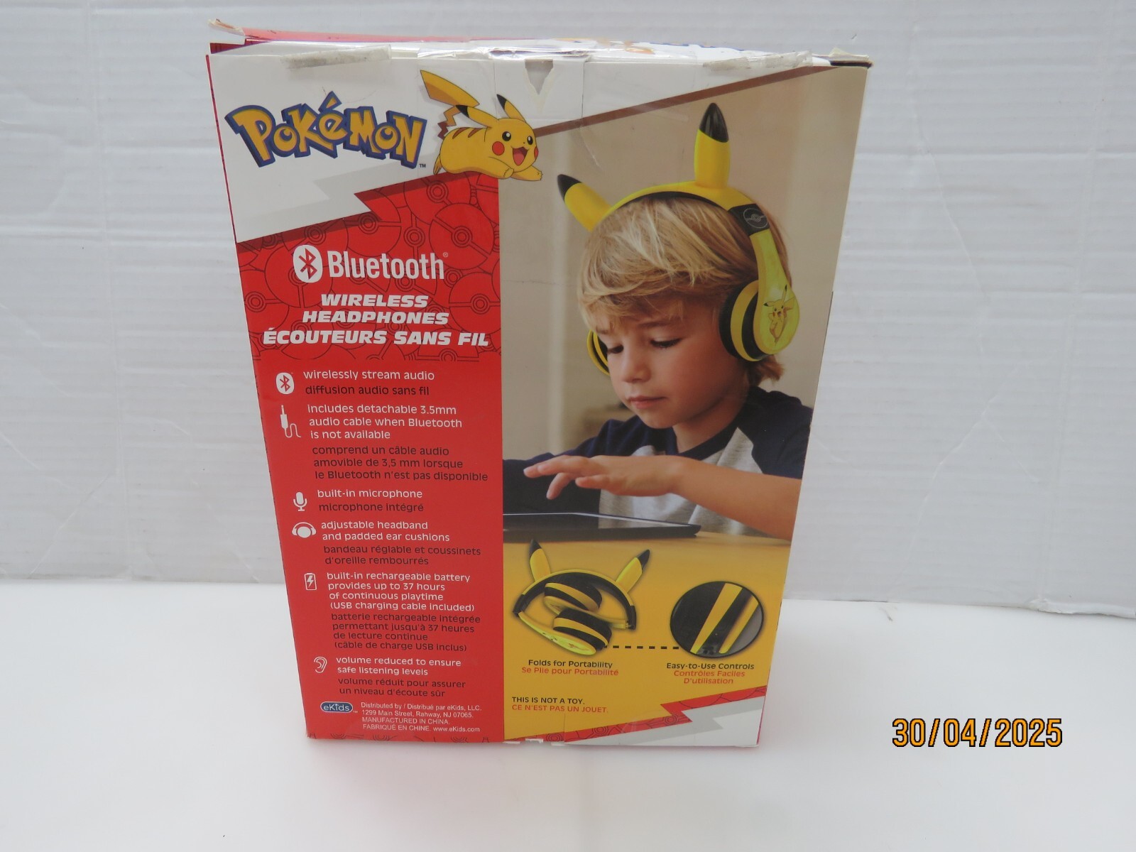 KIDdesigns Noise Cancelling Over-Ear Bluetooth Headphones – Pokemon [DI27]