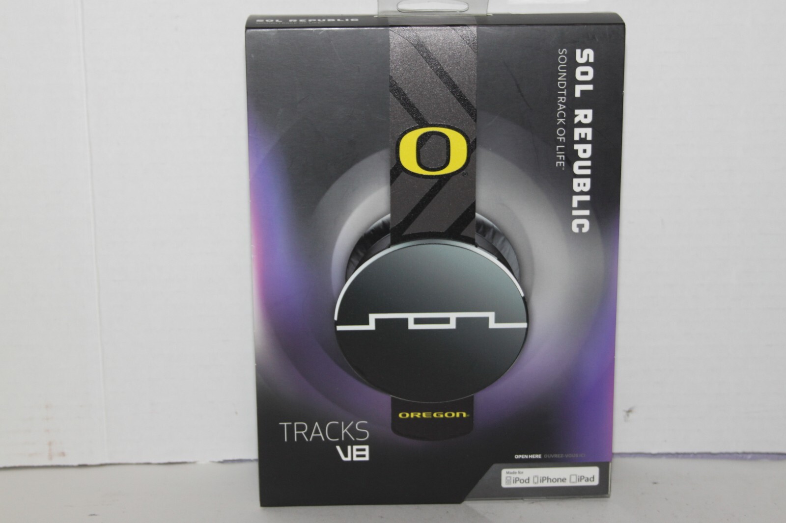 Sol Republic Tracks V8 Oregon Ducks Black/Yellow Headphone