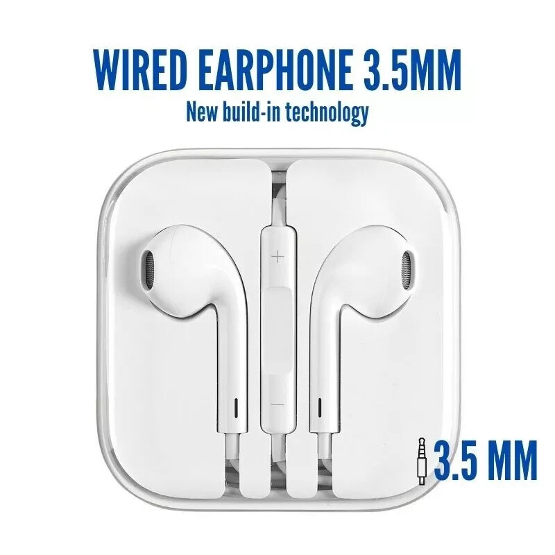 10X Headphones Earphones 3.5mm iPhone 6/5/4/iPad/Air Wired Earbuds with Mic Lot