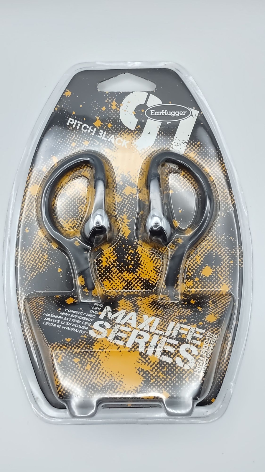 In ear headphones 3.5mm audio jack earphones earbuds over ear black
