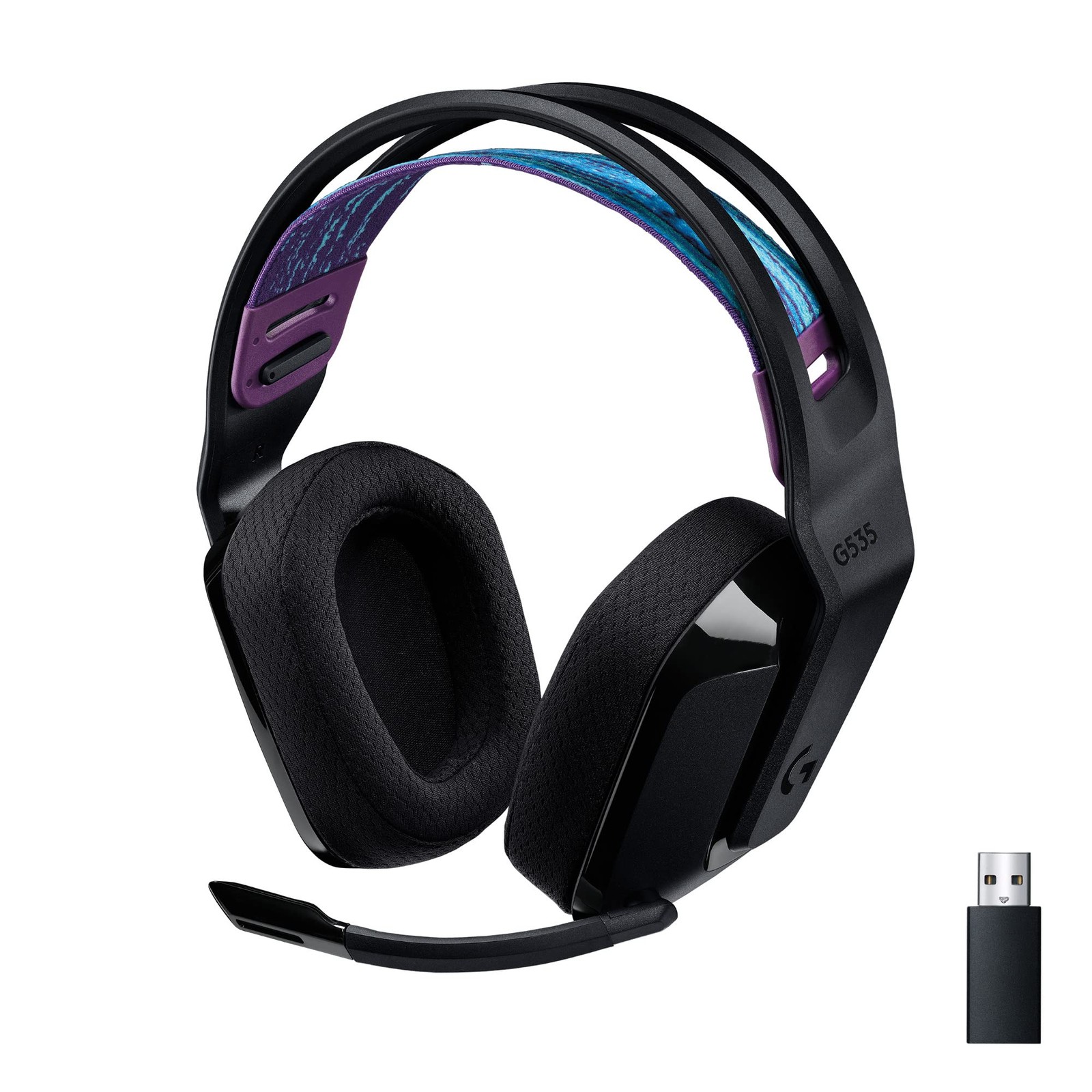 Logitech – G535 LIGHTSPEED Wireless Gaming Headset for PC, PS5, PS4 – Black