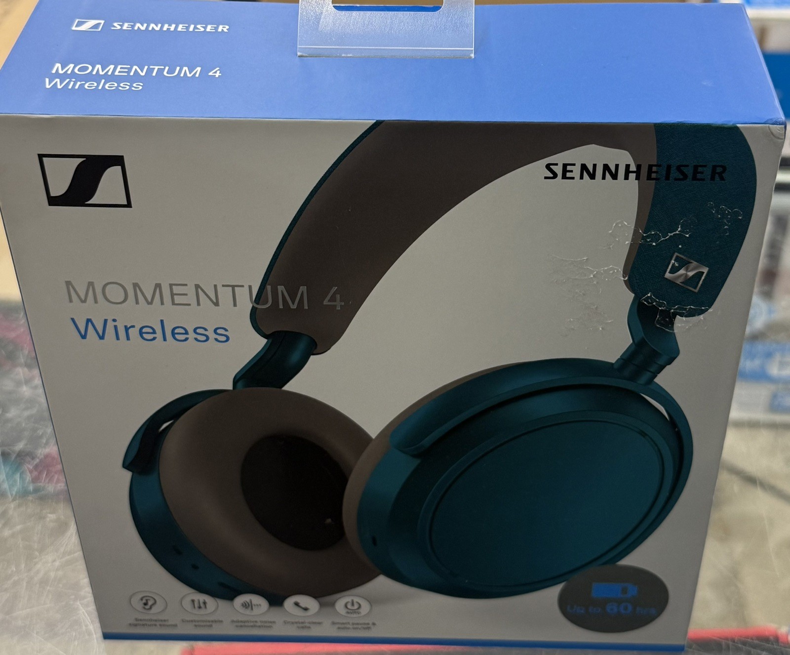 Sennheiser MOMENTUM 4 Wireless Bluetooth Over-Ear Headphones Teal – New Sealed
