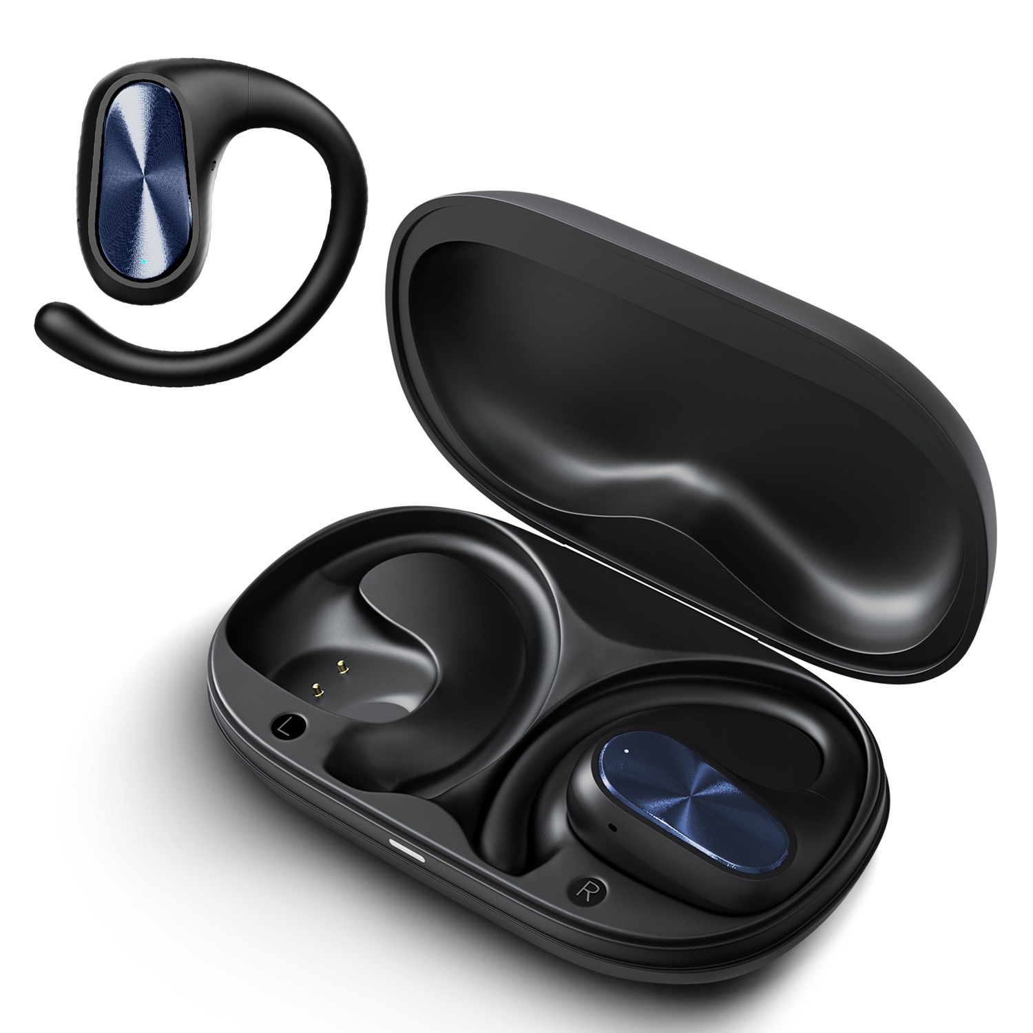Voistek Open ear Earbuds Bluetooth 3D Surround Sound Wireless Sport Headphones
