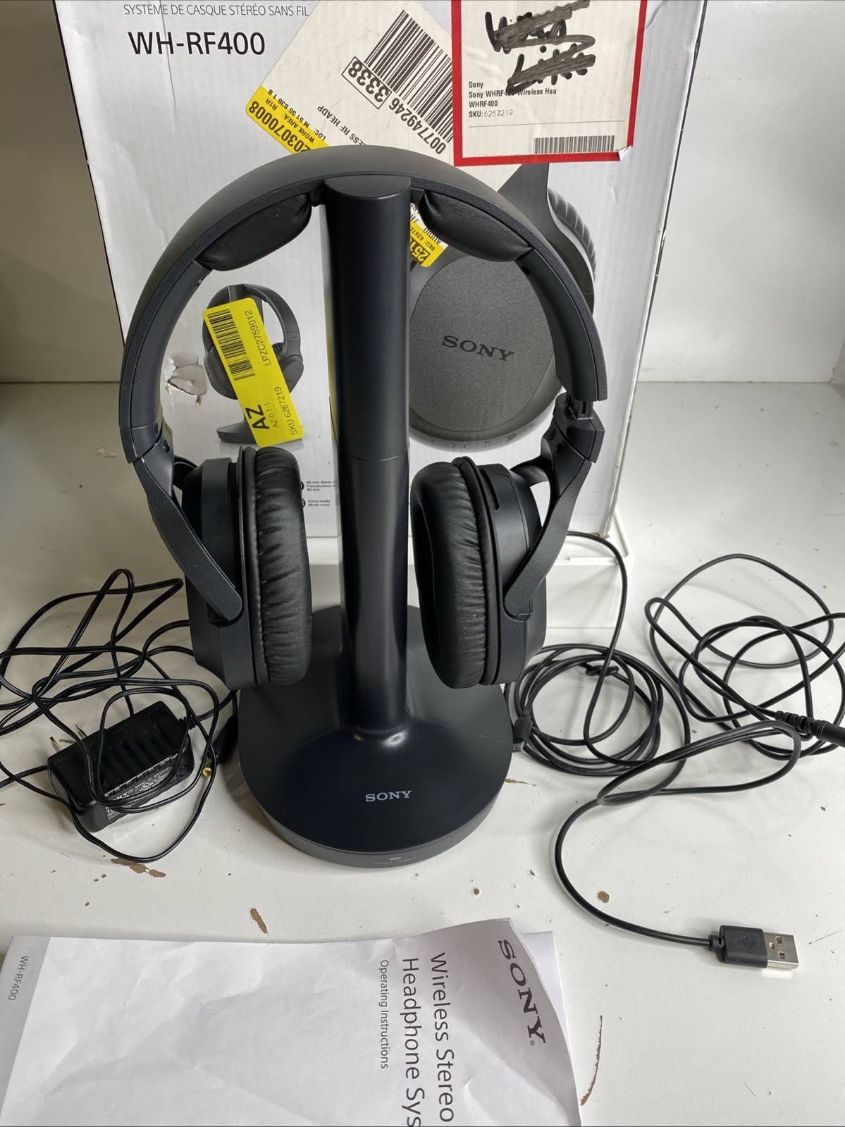 Sony WH-RF400 Wireless Home Theater Headphones – Black