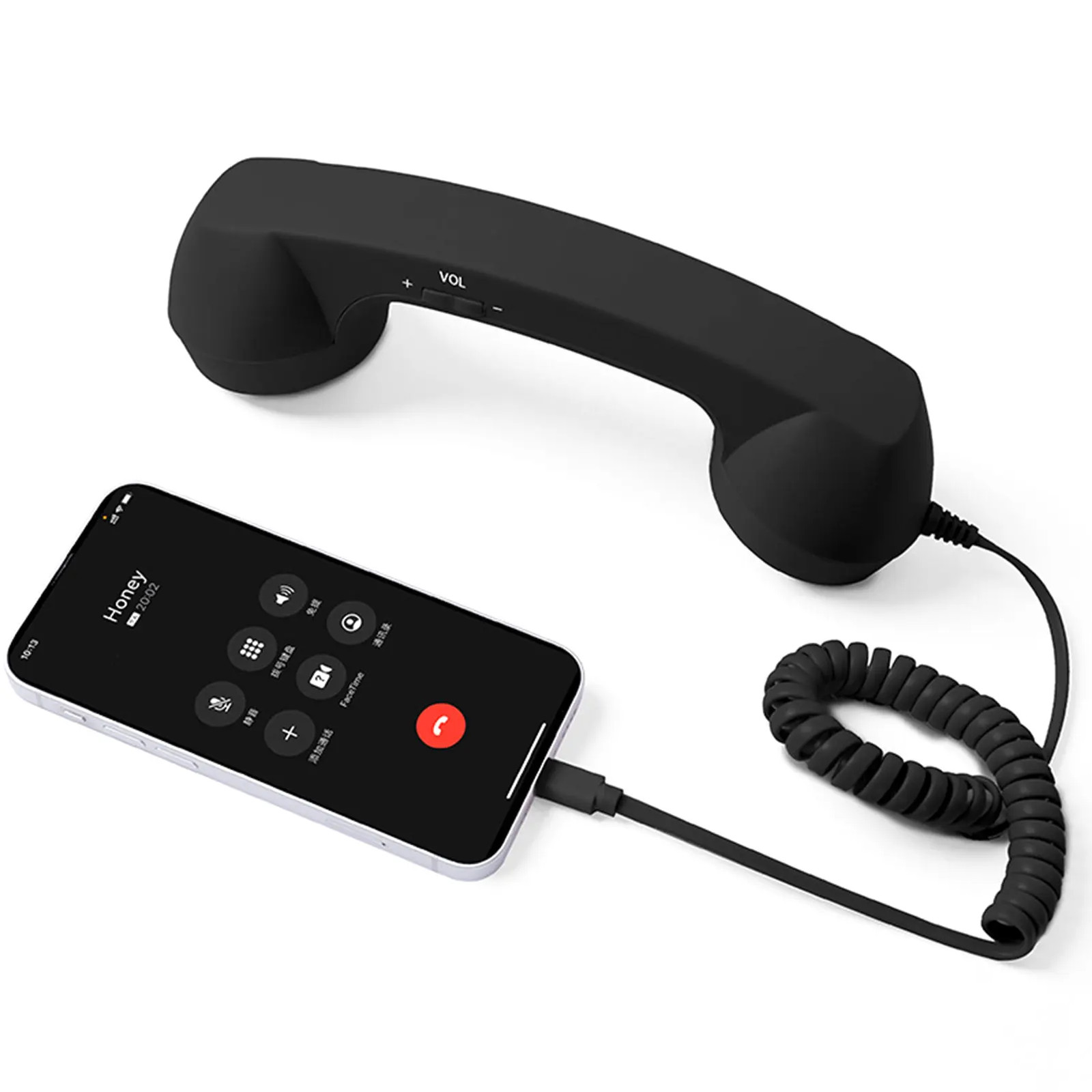 Wired Type-C Mobile Calls Telephones Receiver Antique Style Call Accessory Plug