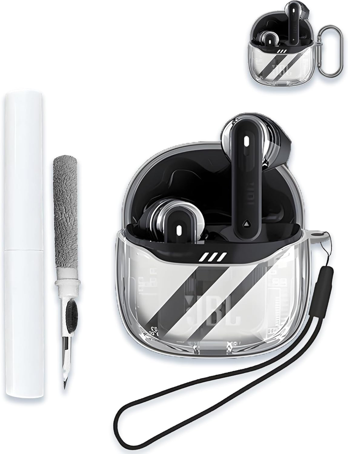 Case for JBL Tune Flex 2 | True Wireless Noise Cancelling EarbudsClear Soft TPU