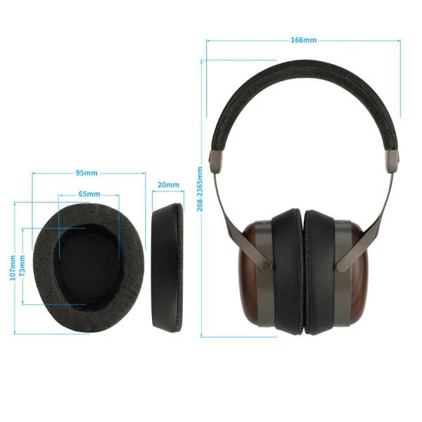 SIVGA SV021 Pro Zebrawood Closed Back HiFi Headphones Wired 50mm OFC Cable